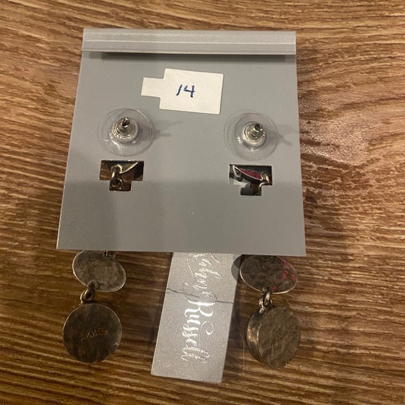 Garnet & sterling silver earrings, NWT never worn! - Picture 2 of 4